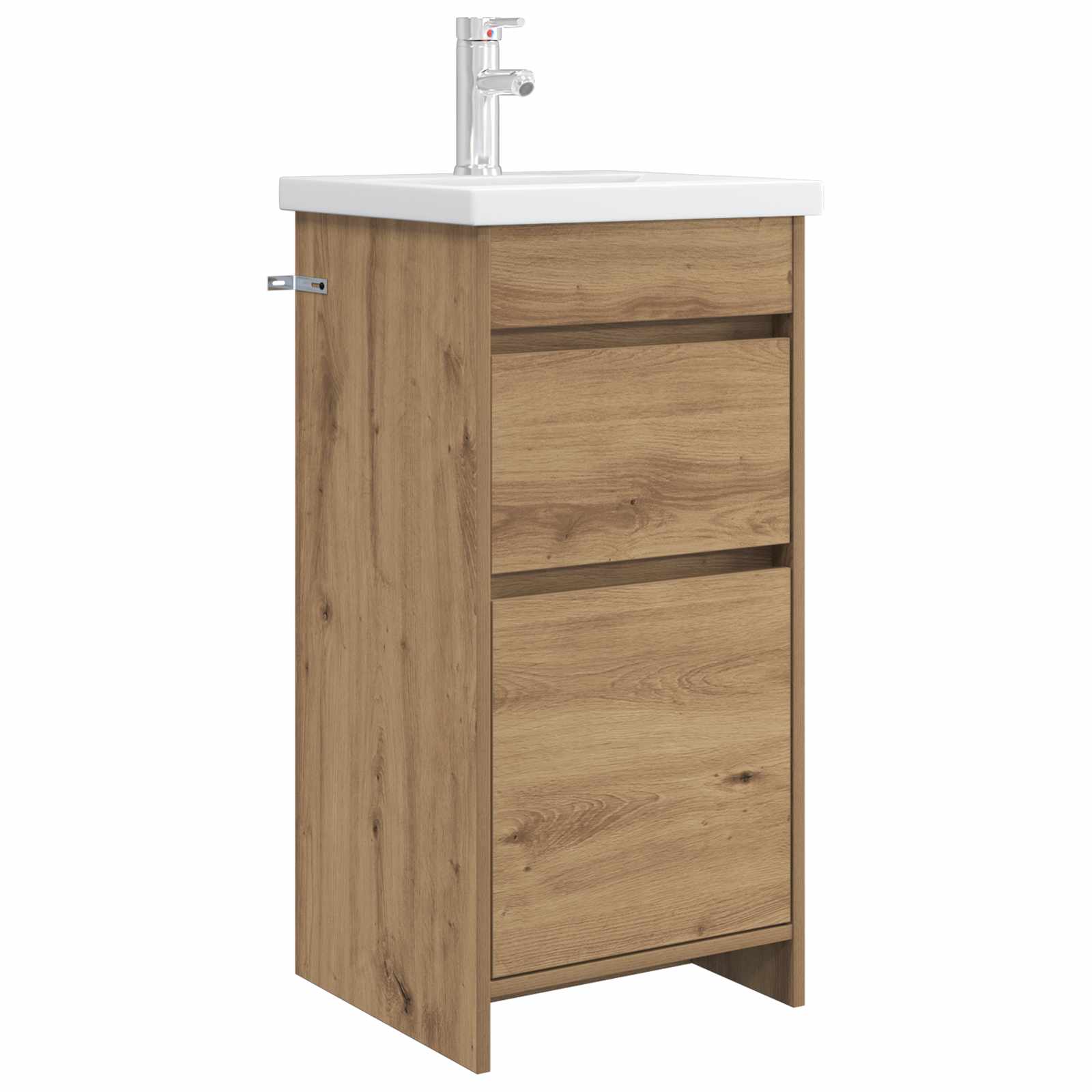 vidaXL Badkamermeubelset Wit 61 x 40 x 84,5 cm Bewerkt hout