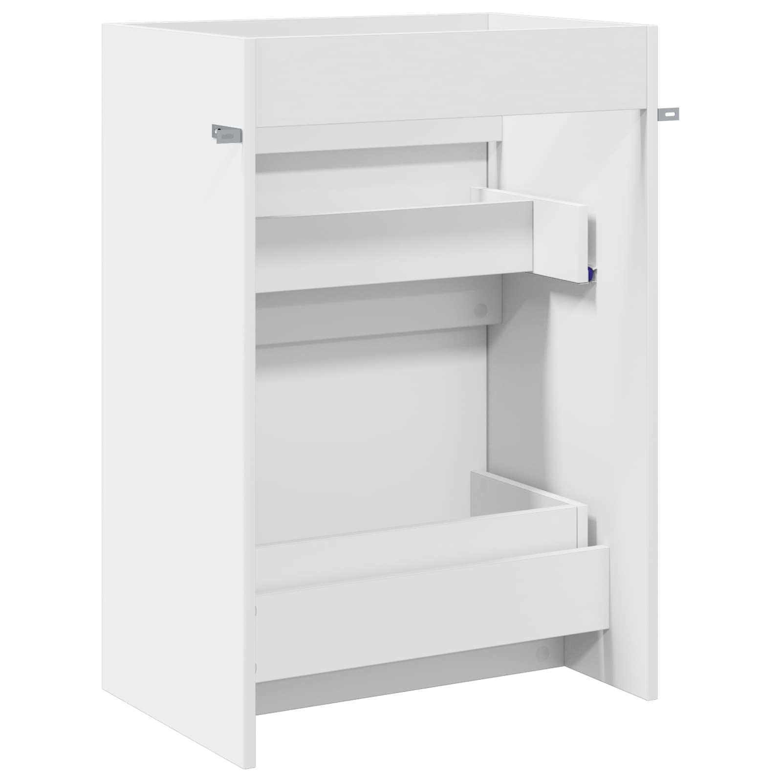 vidaXL Badkamer Onder Wasbak Kast Wit 56 x 37,5 x 81 cm Bewerkt hout