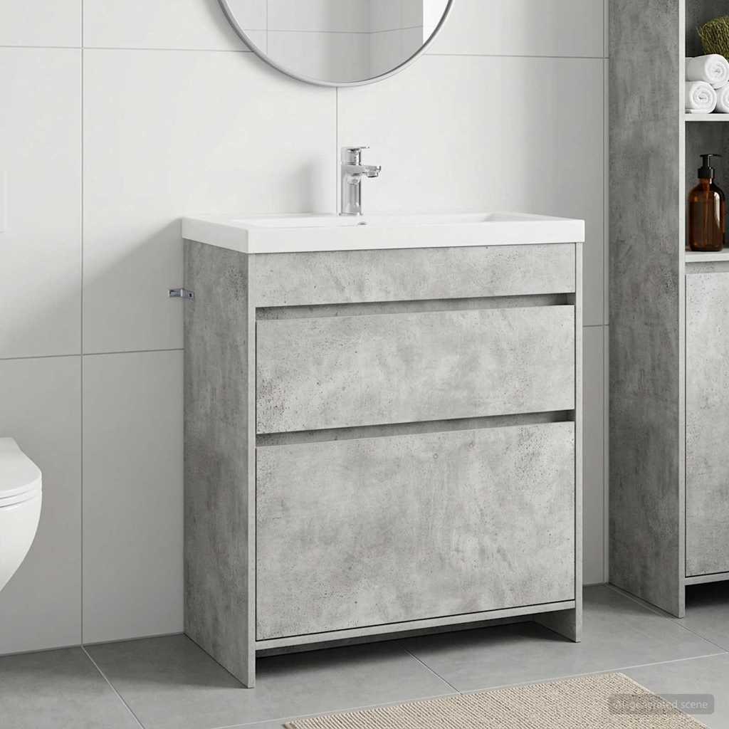 vidaXL Badkamer Onder Wasbak Kast Wit 56 x 37,5 x 81 cm Bewerkt hout