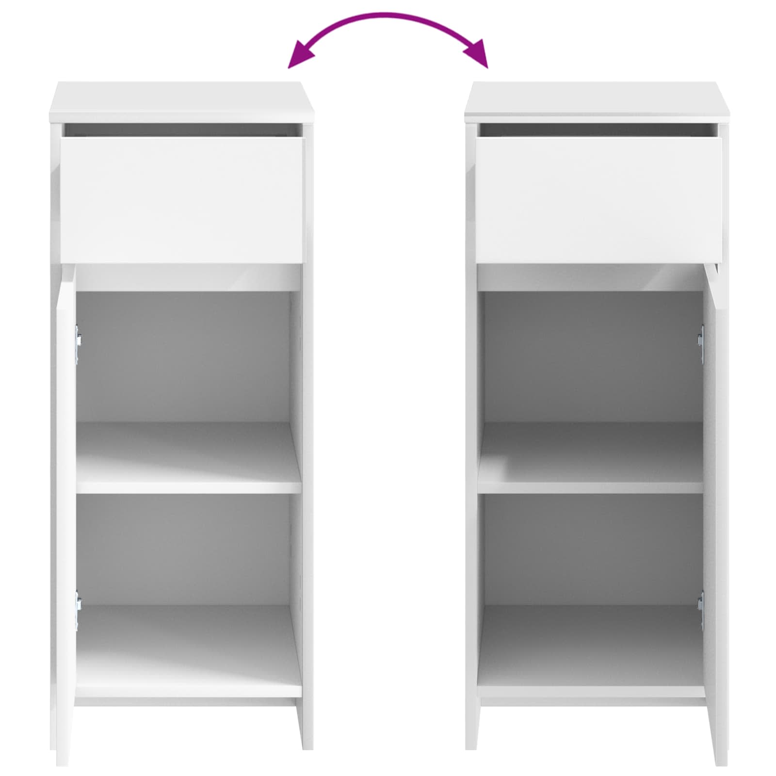 vidaXL Badkamerkast Wit 35 x 36,5 x 85 cm Bewerkt hout