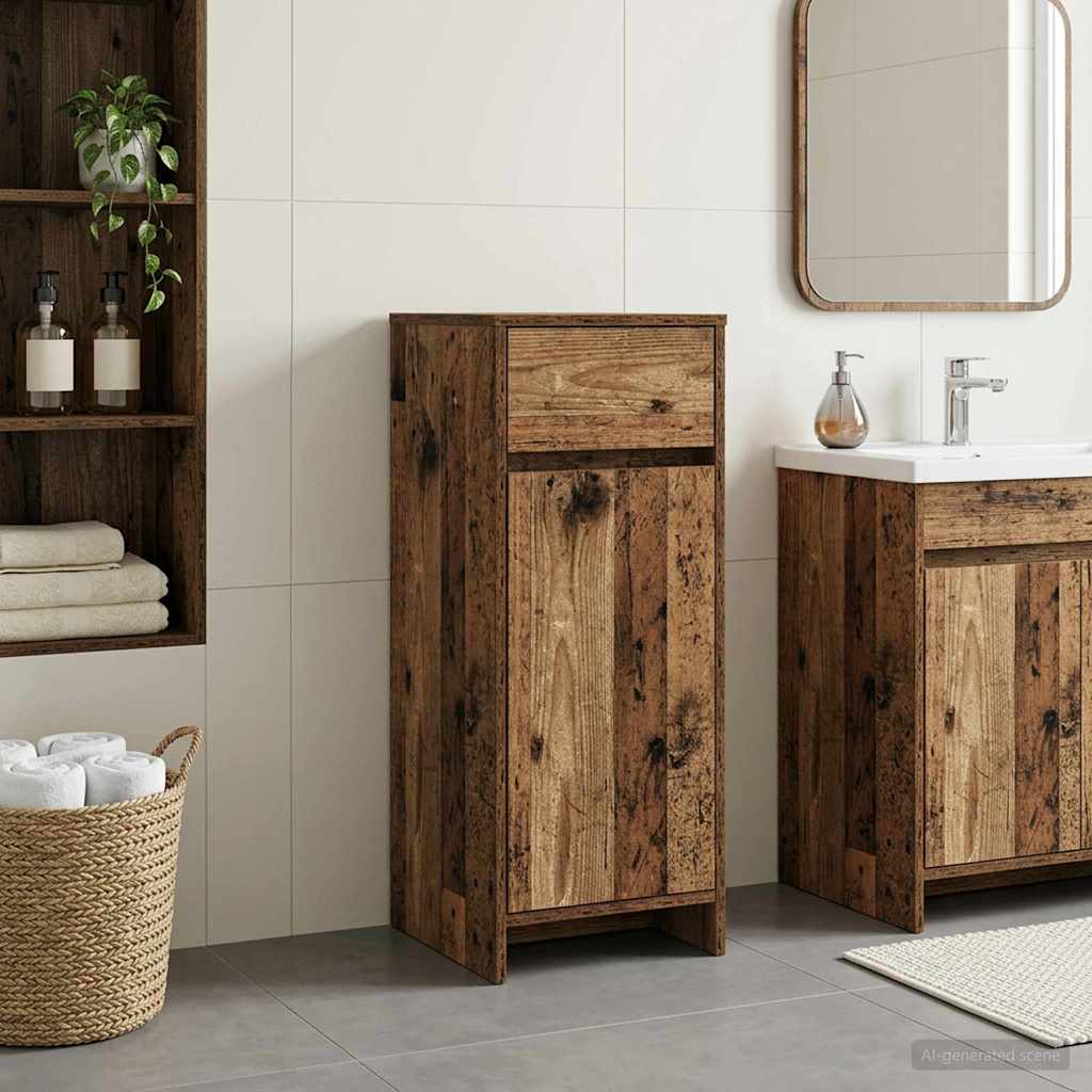 vidaXL Badkamerkast Wit 35 x 36,5 x 85 cm Bewerkt hout
