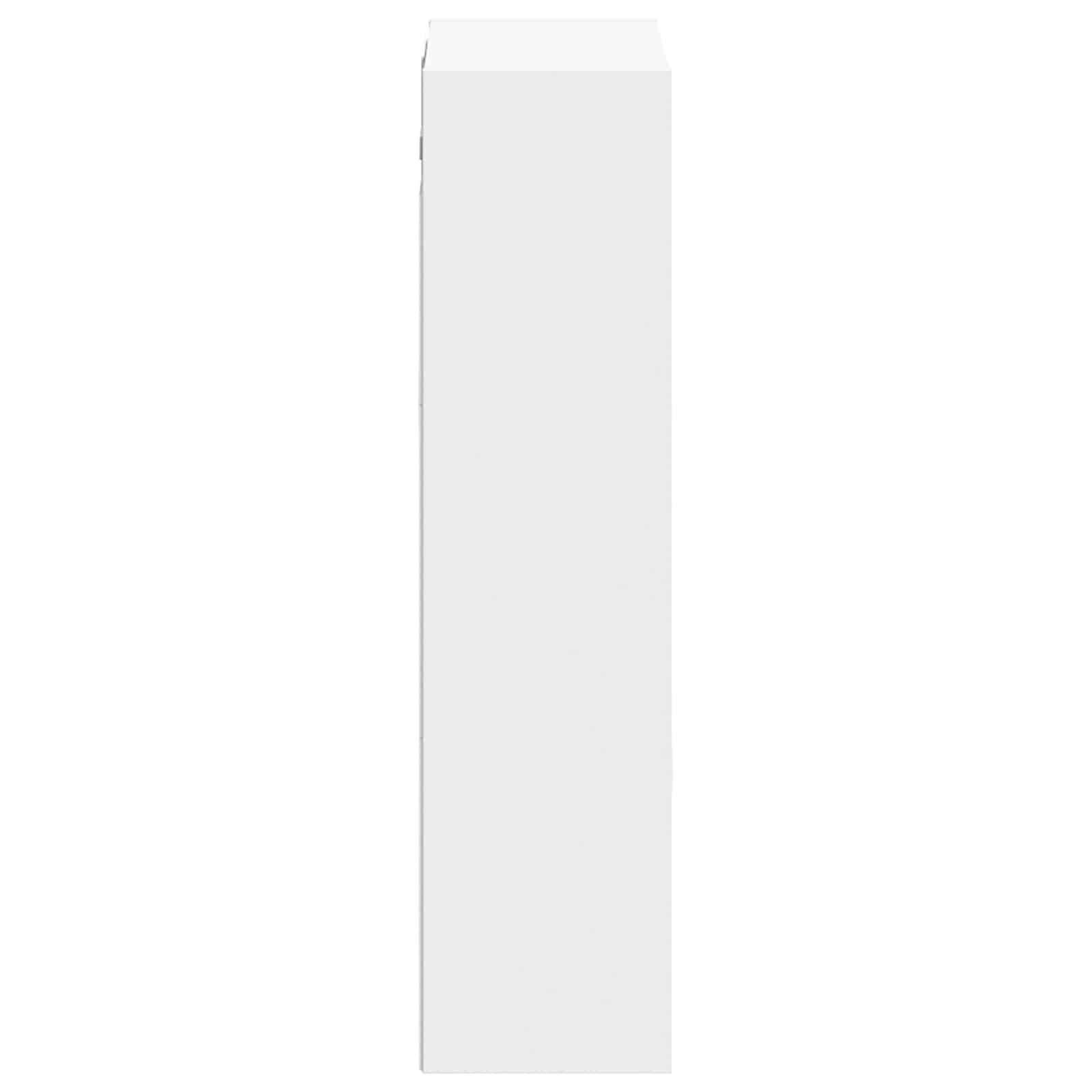 vidaXL Wandgemonteerde wastafelmeubel Wit 35 x 20 x 81 cm Bewerkt hout