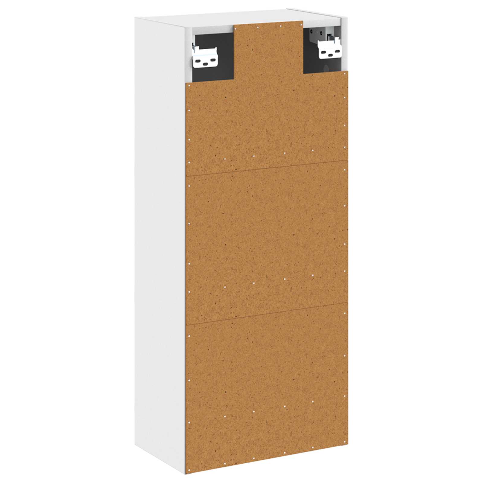 vidaXL Wandgemonteerde wastafelmeubel Wit 35 x 20 x 81 cm Bewerkt hout