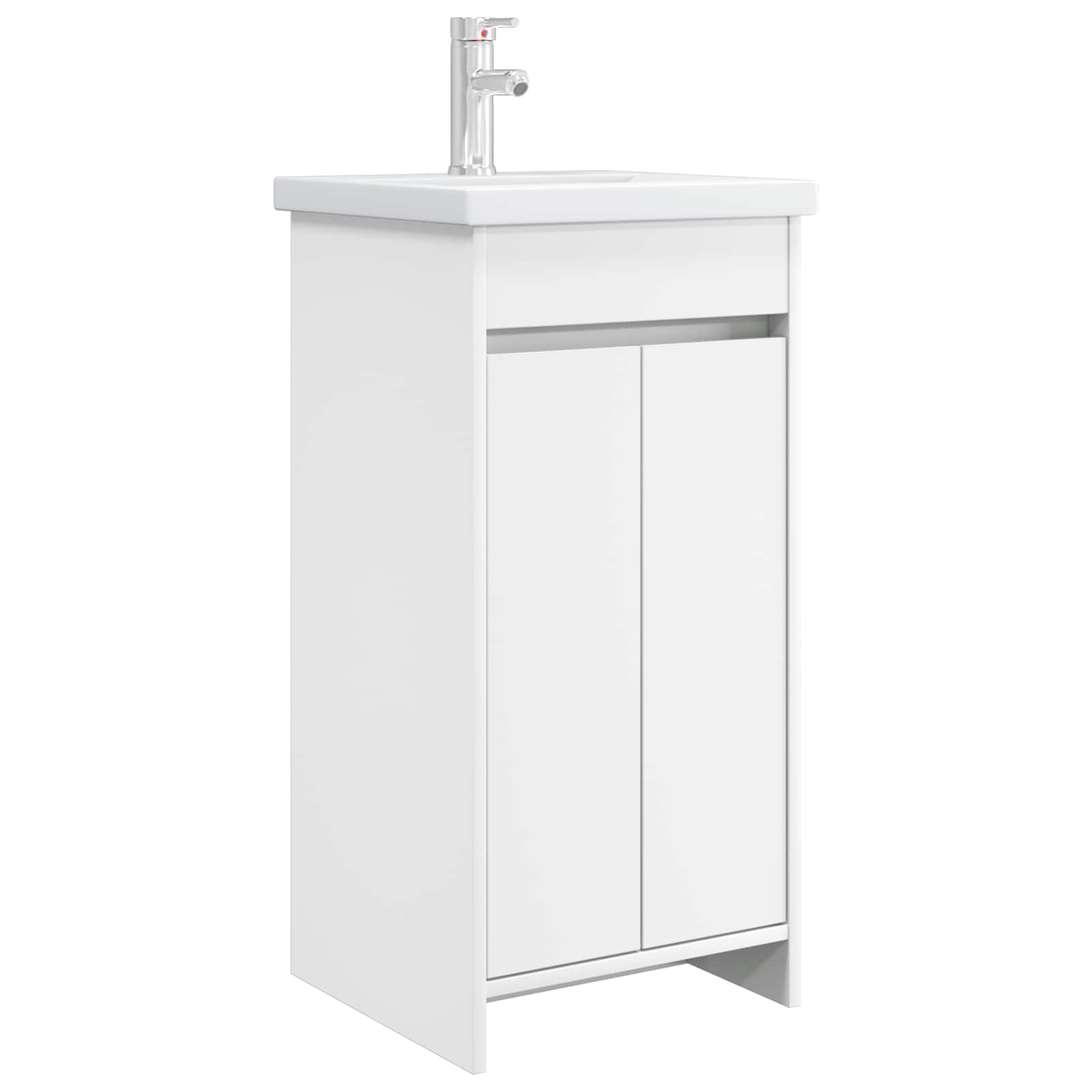 vidaXL Badkamermeubelset Wit 61 x 40 x 84,5 cm Bewerkt hout
