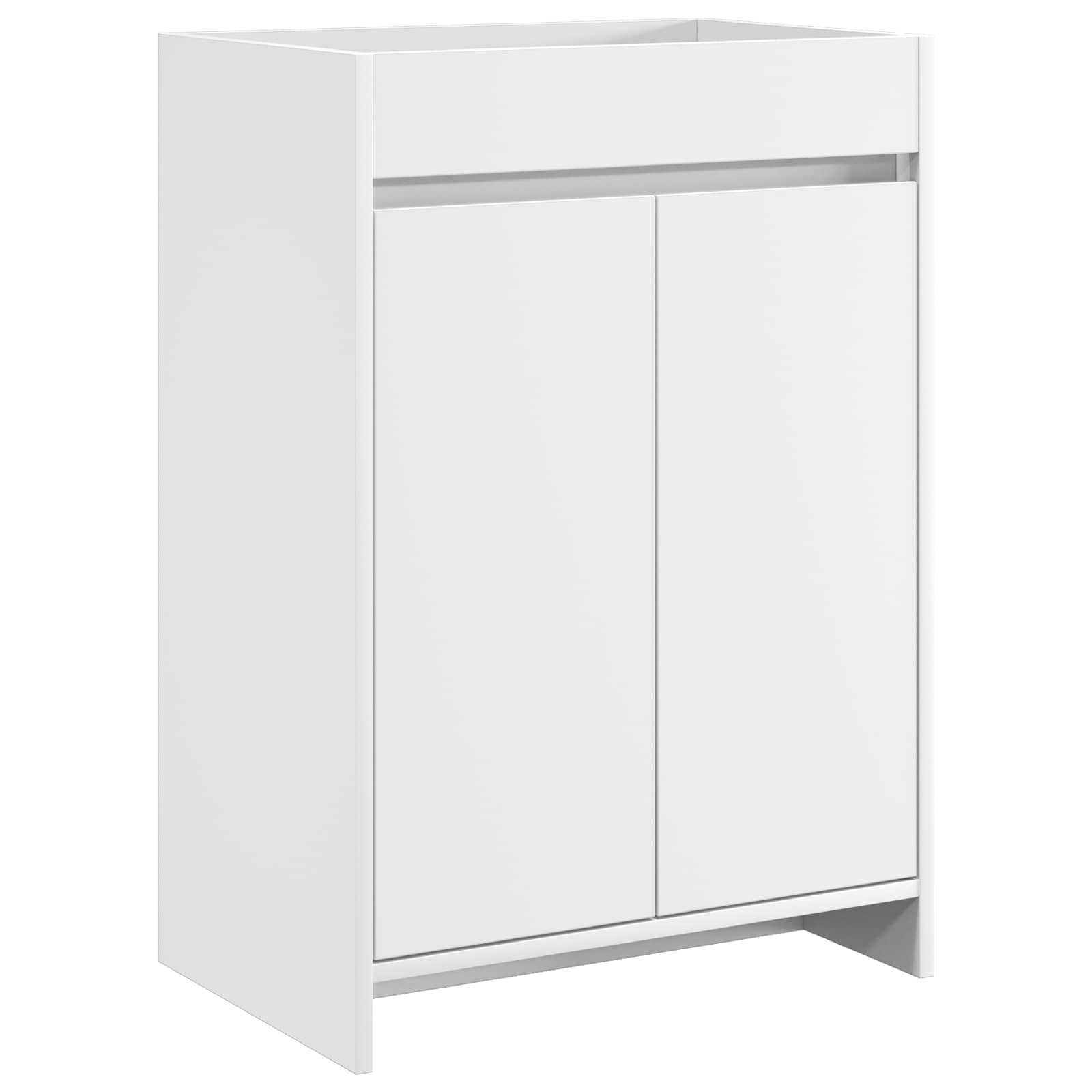 vidaXL Badkamer Onder Wasbak Kast Wit 56 x 37,5 x 81 cm Bewerkt hout