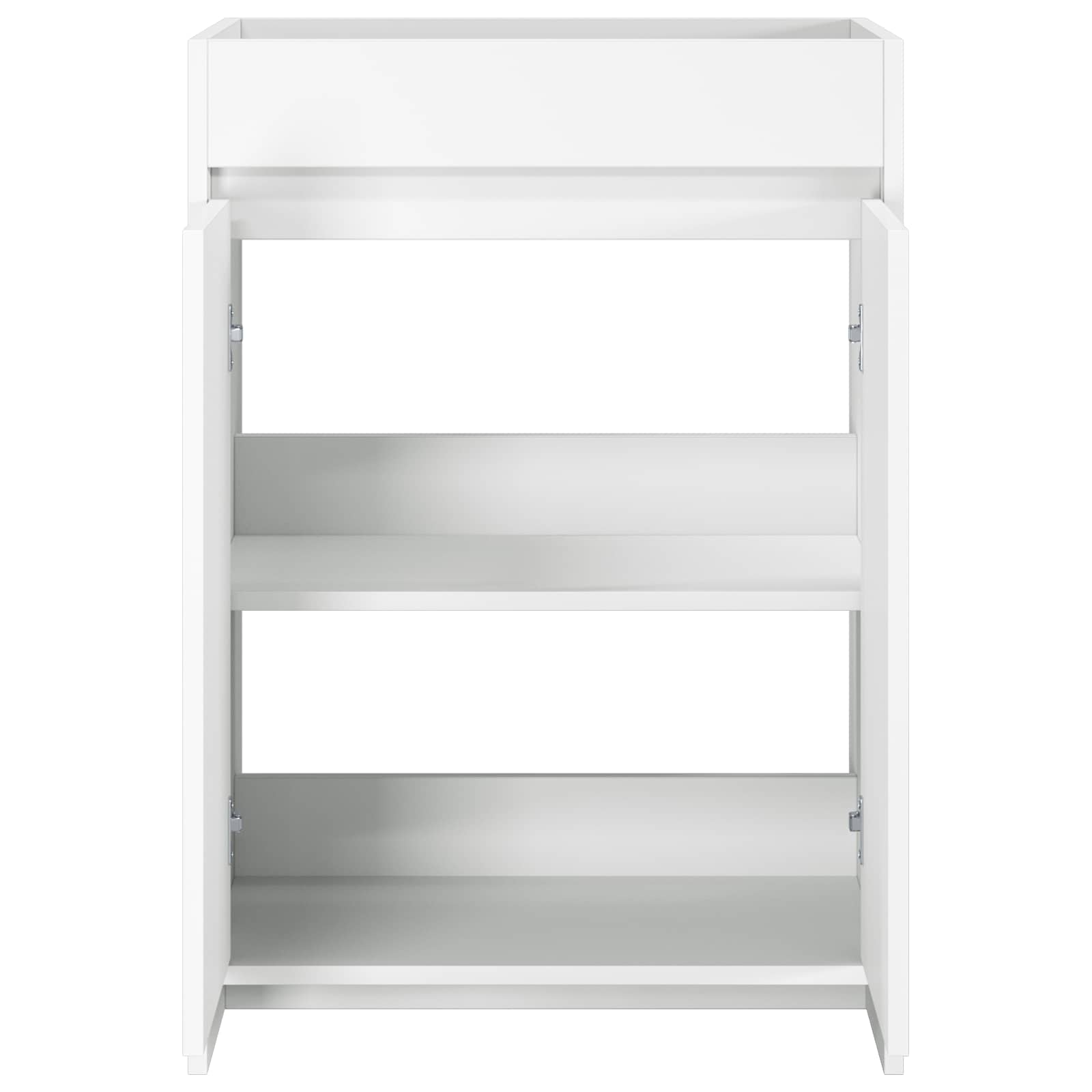 vidaXL Badkamer Onder Wasbak Kast Wit 56 x 37,5 x 81 cm Bewerkt hout