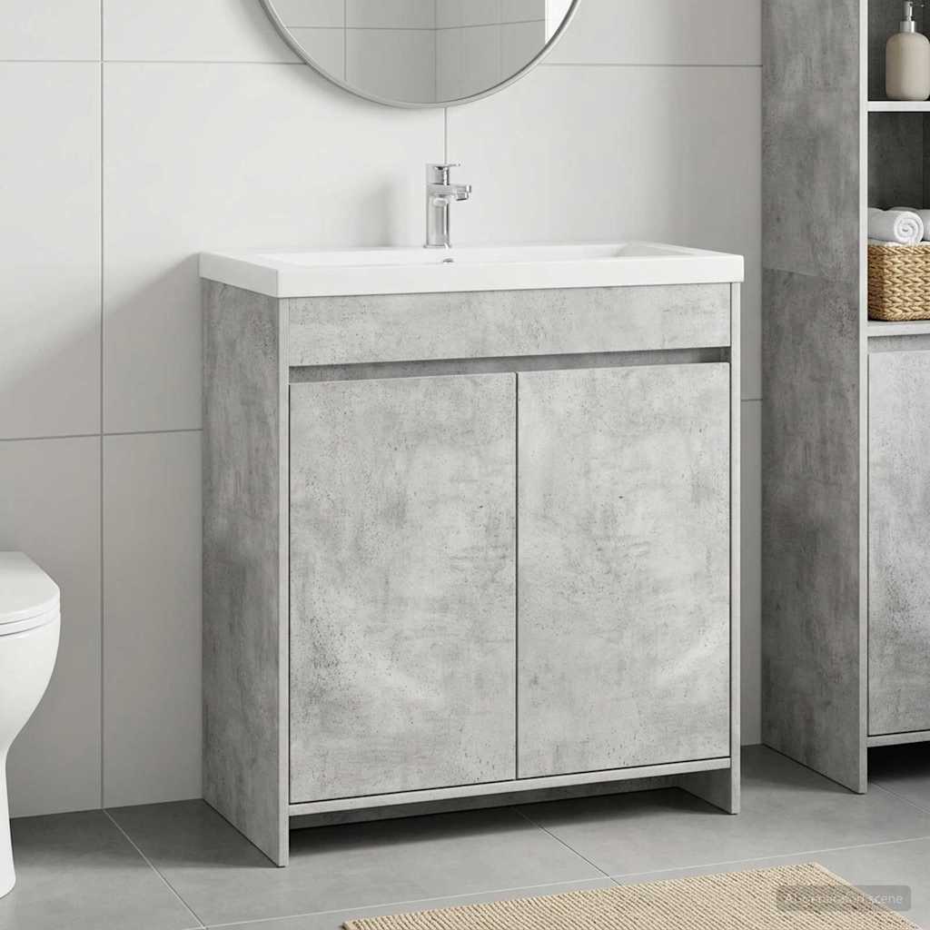 vidaXL Badkamer Onder Wasbak Kast Wit 56 x 37,5 x 81 cm Bewerkt hout