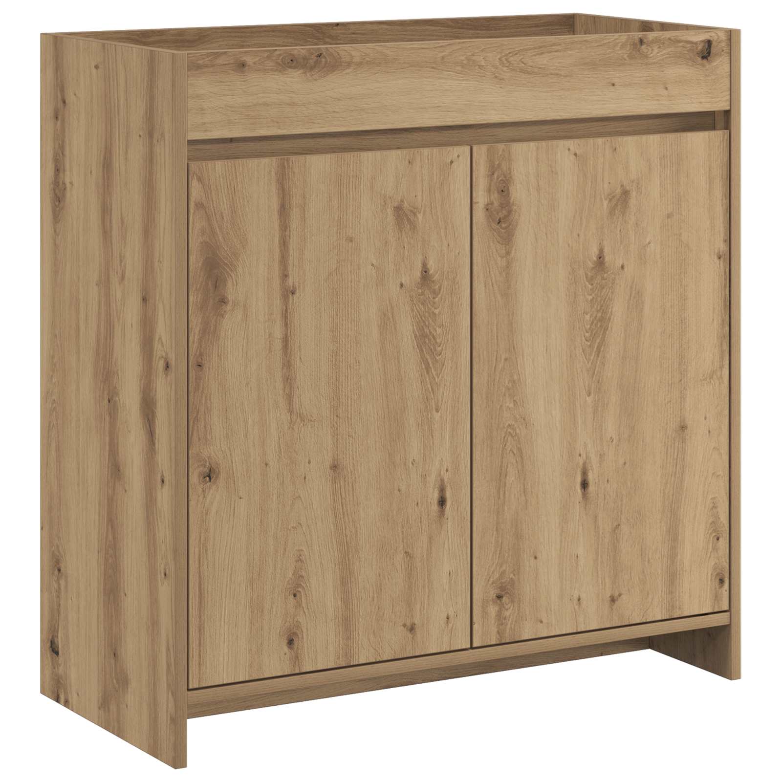 vidaXL Badkamer Onder Wasbak Kast Wit 56 x 37,5 x 81 cm Bewerkt hout