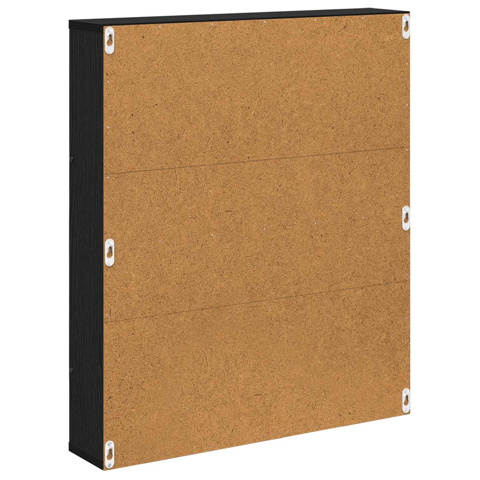 vidaXL Tijdschrift Rek Zwart Eiken 60 x 12 x 70 cm Bewerkt hout