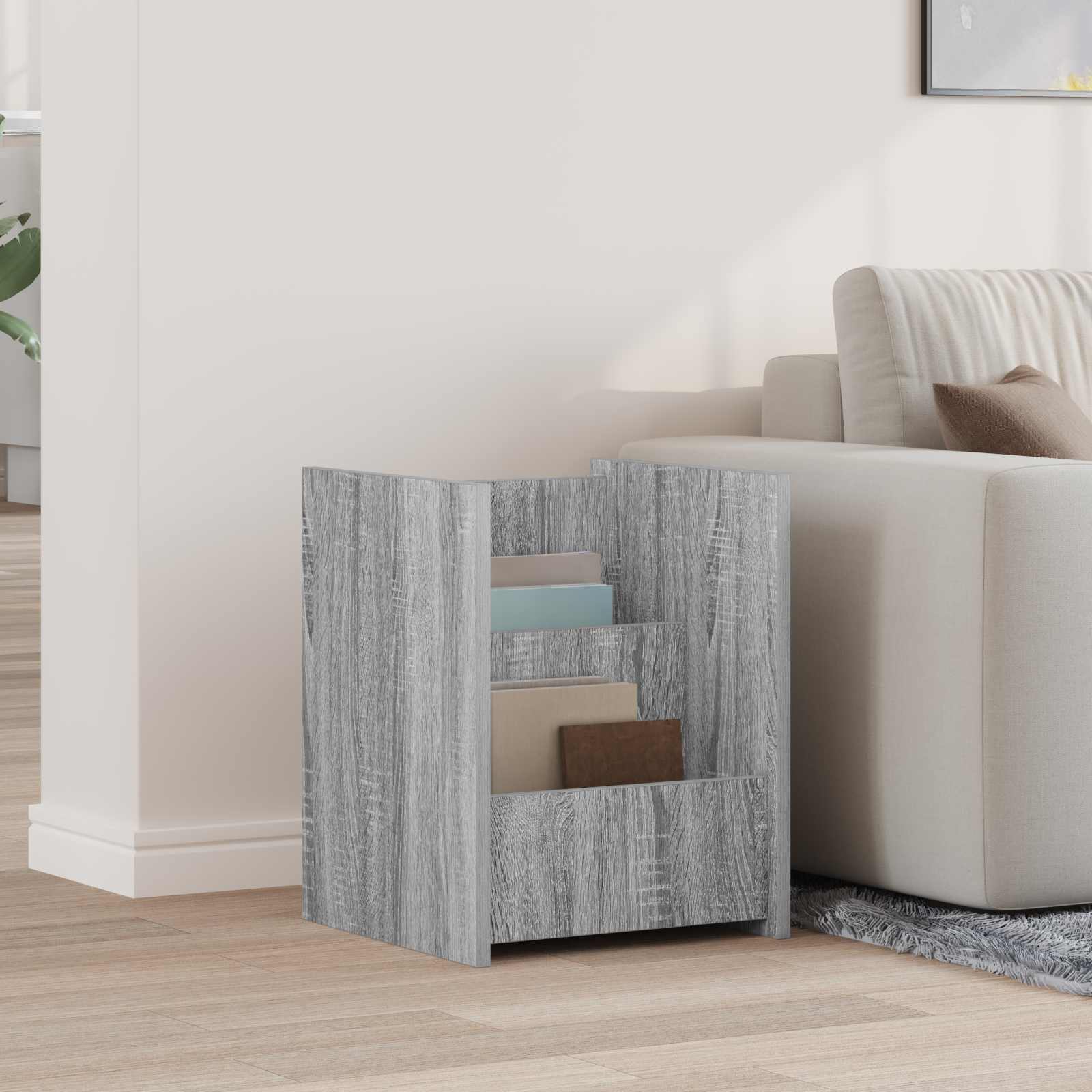 vidaXL Bijzettafel met plank Wit 35 x 35 x 45 cm Bewerkt hout