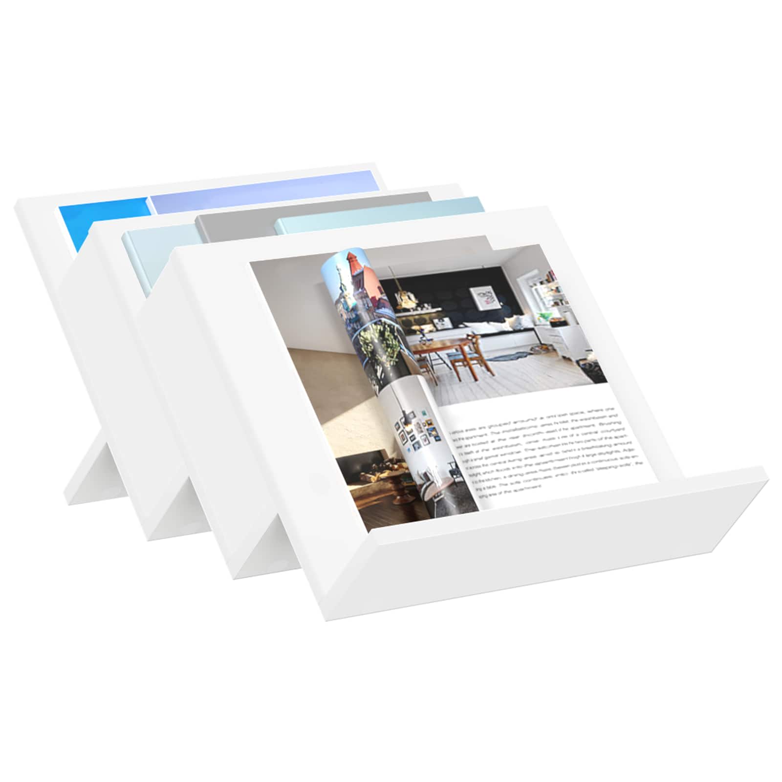 vidaXL Bijzetkast met plank Wit 57,5 x 40 x 42 cm Bewerkt hout