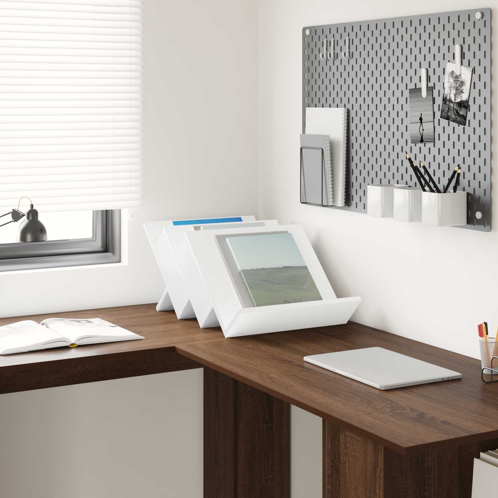 vidaXL Bijzetkast met plank Wit 57,5 x 40 x 42 cm Bewerkt hout
