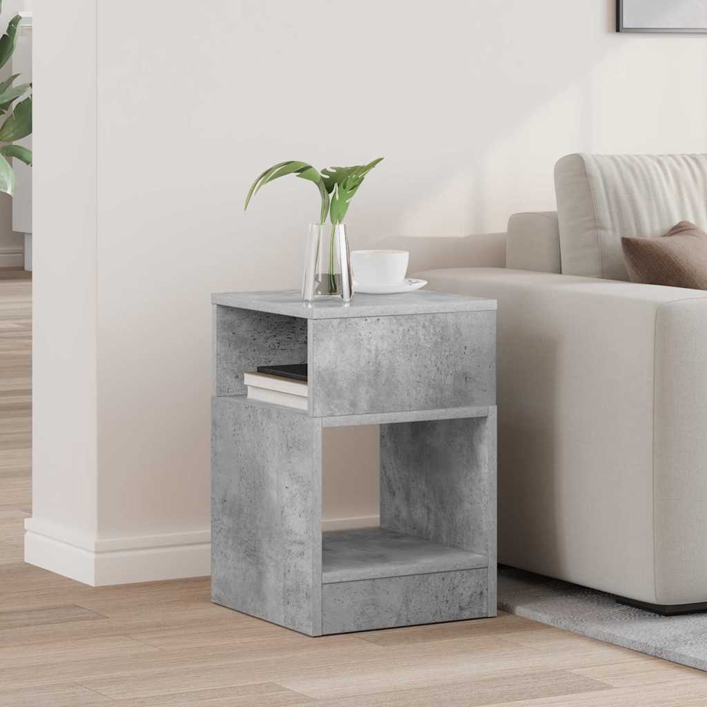 vidaXL Bijzettafel Wit 30,5 x 30 x 45 cm Bewerkt hout