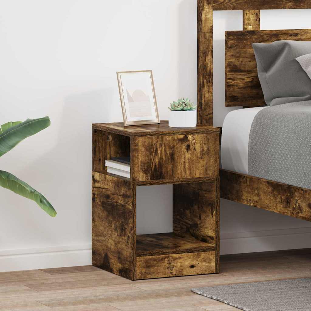 vidaXL Bijzettafel Wit 30,5 x 30 x 45 cm Bewerkt hout