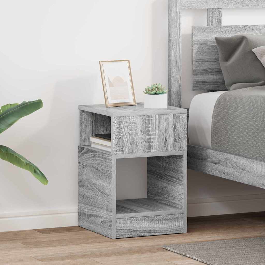 vidaXL Bijzettafel Wit 30,5 x 30 x 45 cm Bewerkt hout