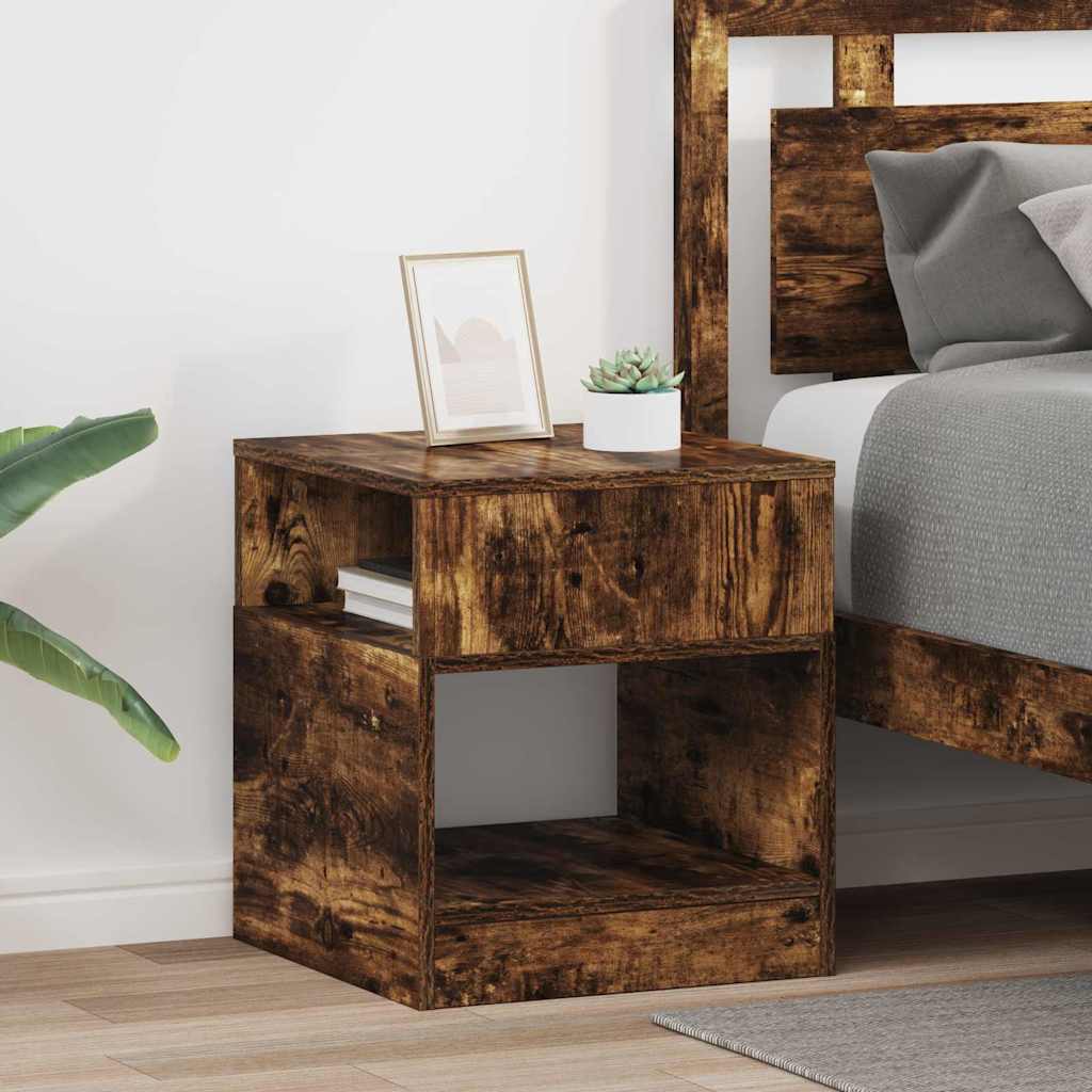 vidaXL Bijzettafel Wit 30,5 x 30 x 45 cm Bewerkt hout