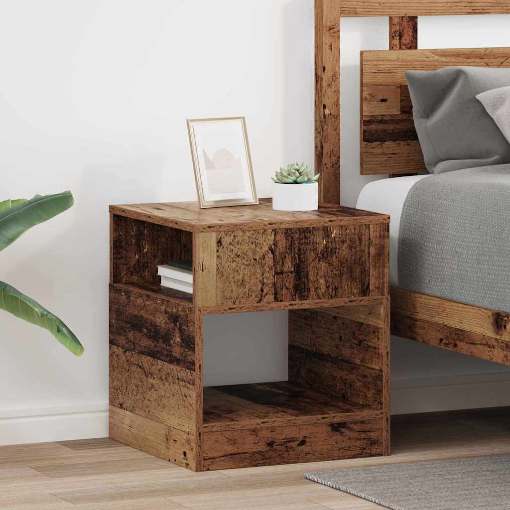 vidaXL Bijzettafel Wit 30,5 x 30 x 45 cm Bewerkt hout