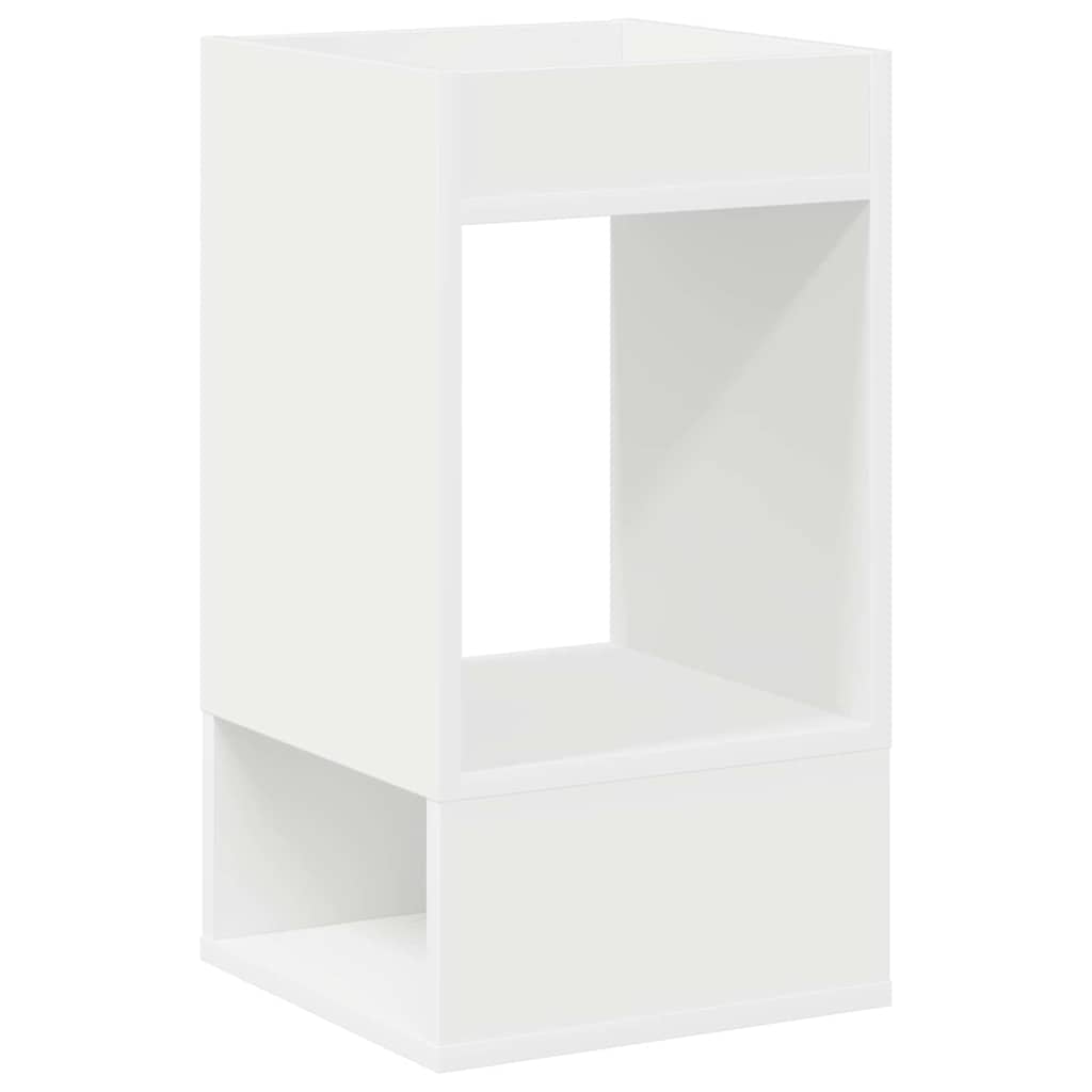 vidaXL Bijzettafel Wit 30 x 30 x 56 cm Bewerkt hout