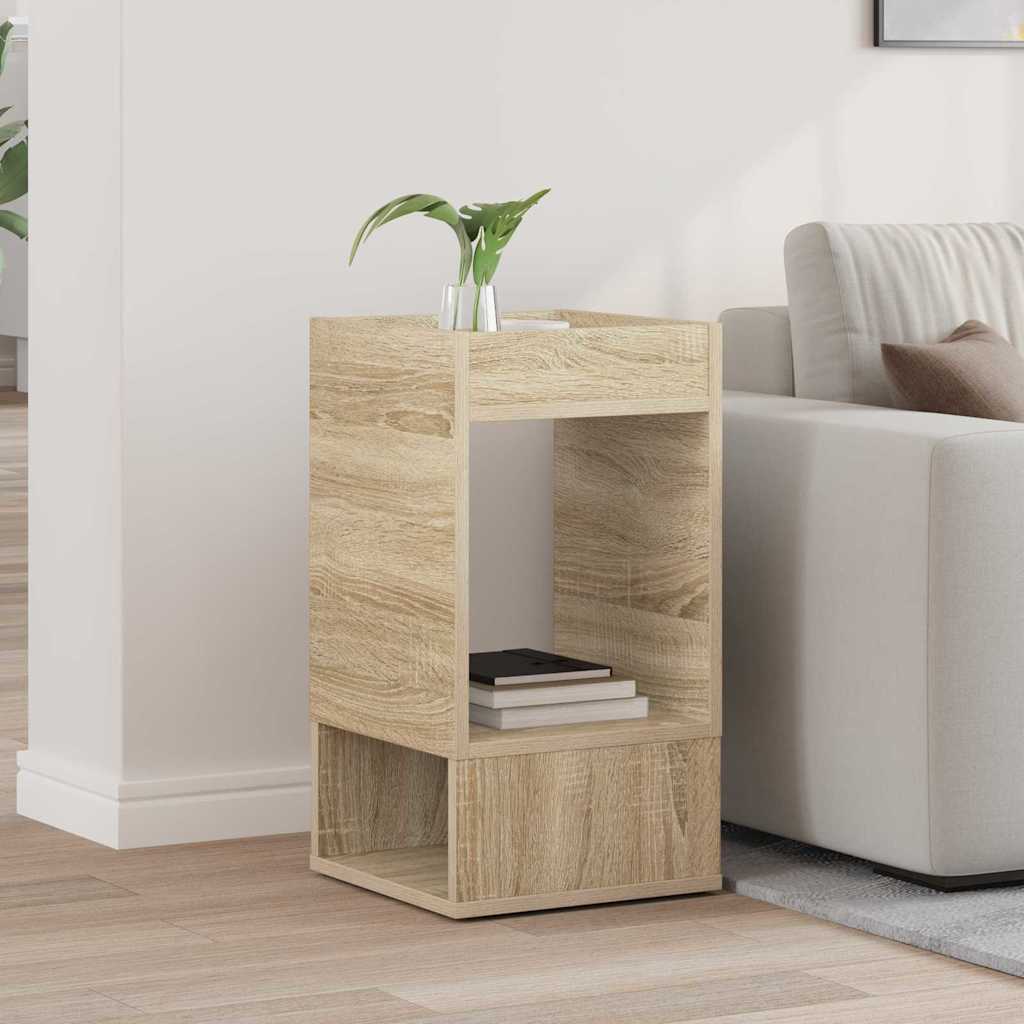 vidaXL Bijzettafel Wit 30 x 30 x 56 cm Bewerkt hout