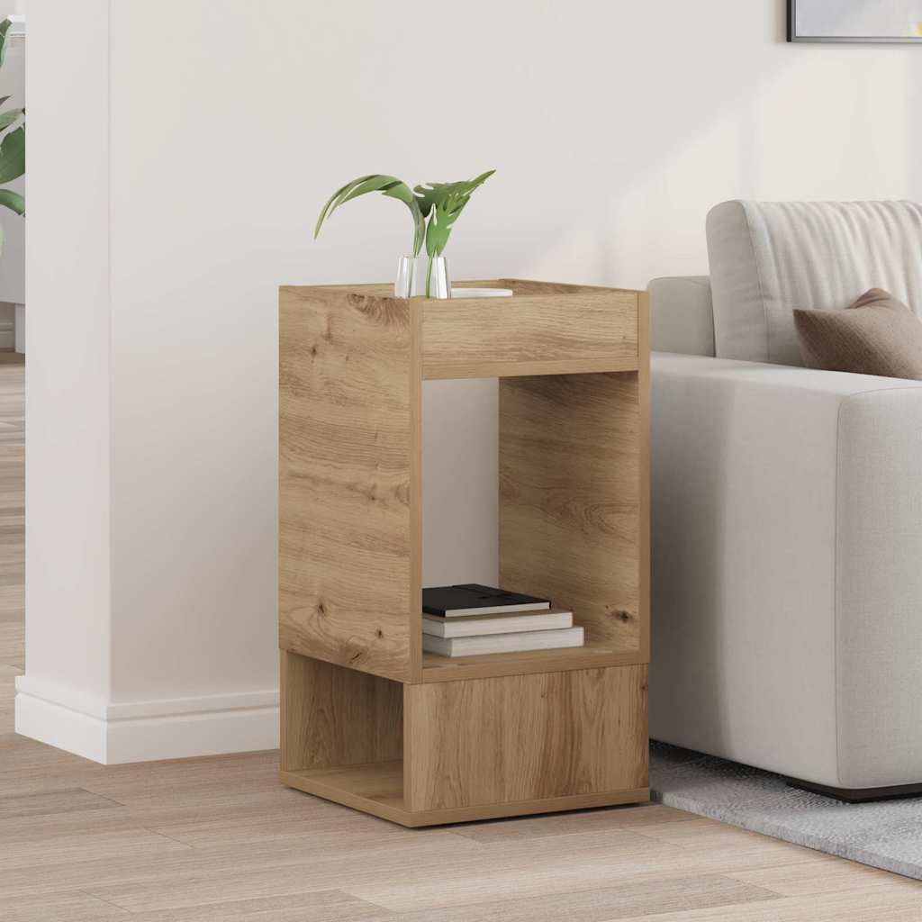 vidaXL Bijzettafel Wit 30 x 30 x 56 cm Bewerkt hout