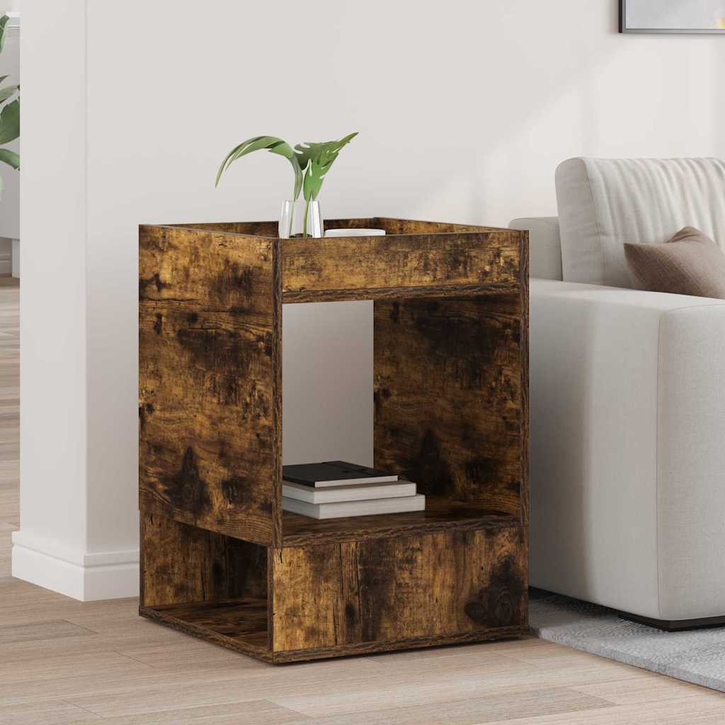 vidaXL Bijzettafel Wit 30 x 30 x 56 cm Bewerkt hout