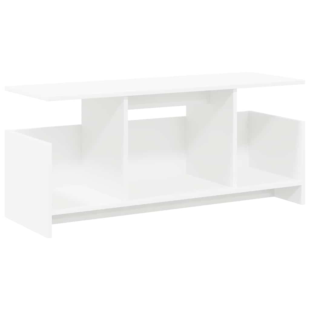 vidaXL TV-standaard Wit 102 x 35 x 45 cm Bewerkt hout