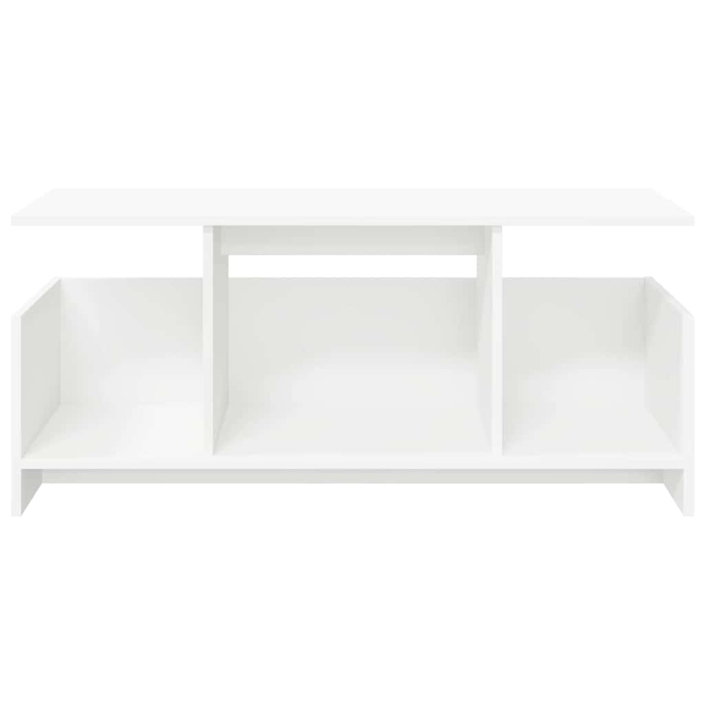 vidaXL TV-standaard Wit 102 x 35 x 45 cm Bewerkt hout