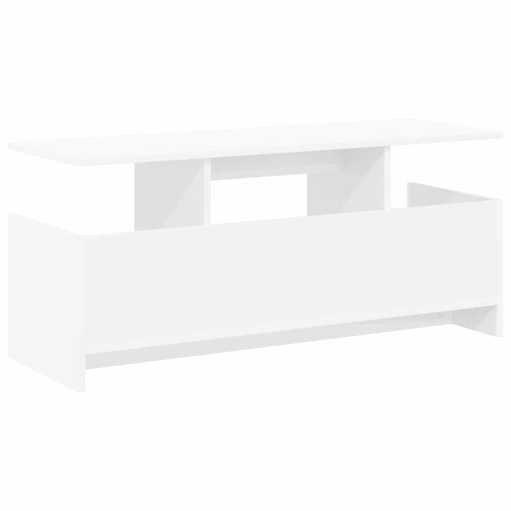 vidaXL TV-standaard Wit 102 x 35 x 45 cm Bewerkt hout