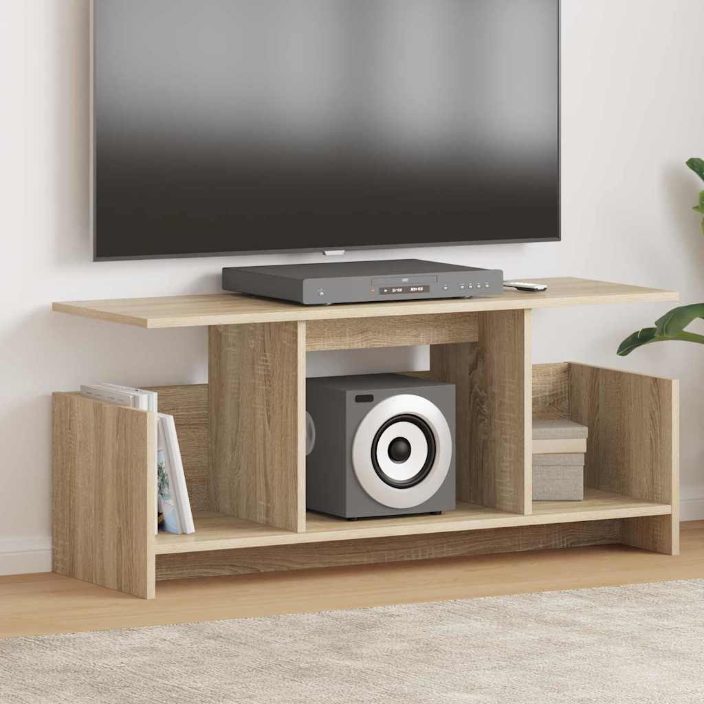 vidaXL TV-standaard Wit 102 x 35 x 45 cm Bewerkt hout