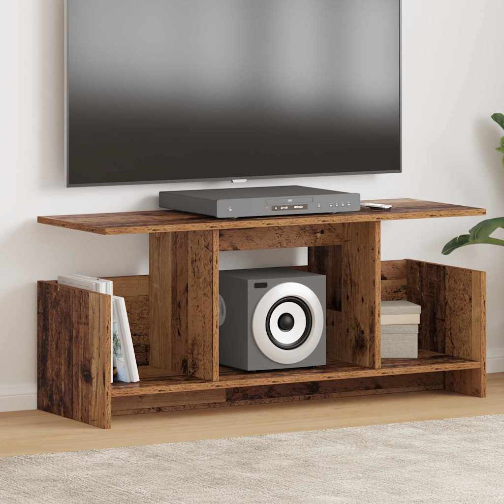 vidaXL TV-standaard Wit 102 x 35 x 45 cm Bewerkt hout