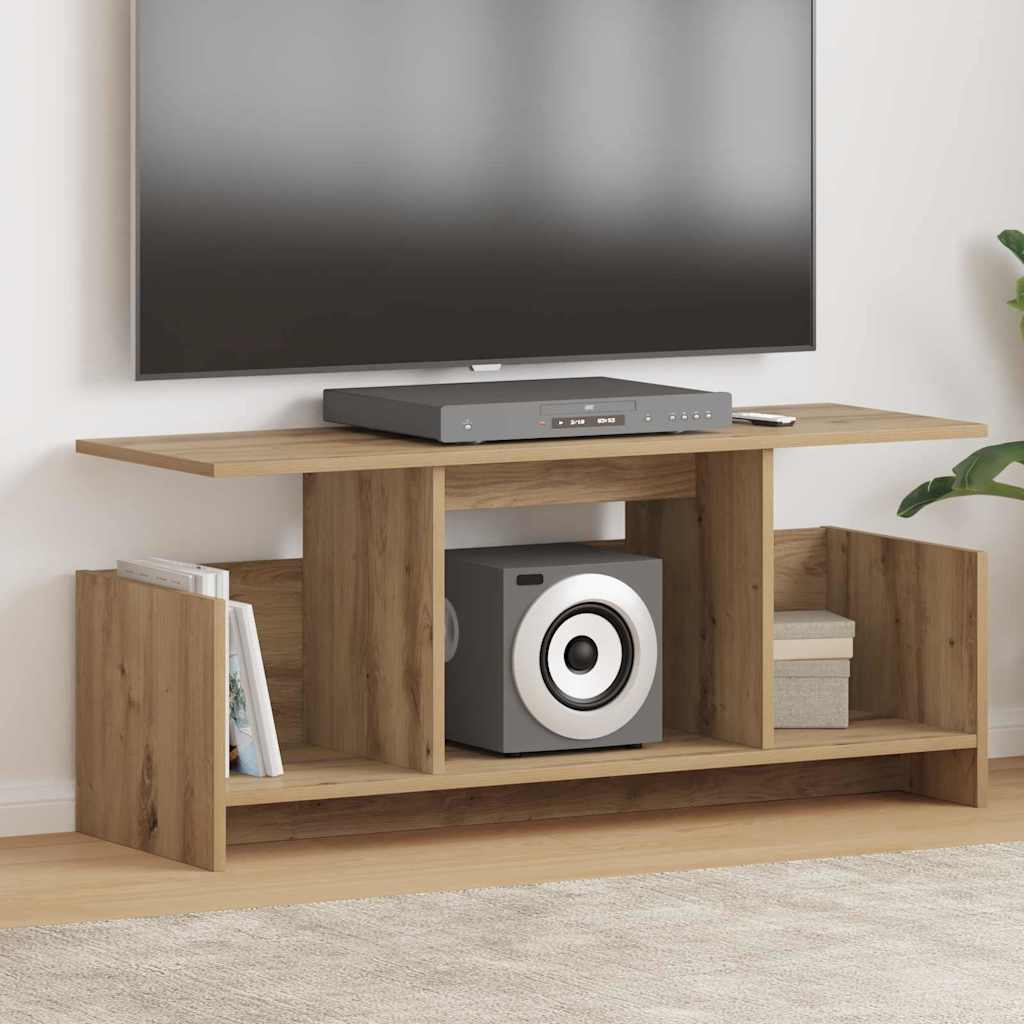 vidaXL TV-standaard Wit 102 x 35 x 45 cm Bewerkt hout