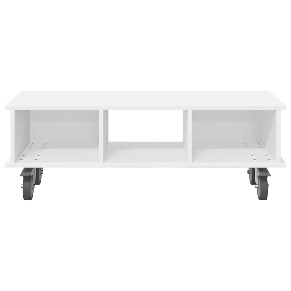 vidaXL TV-standaard Wit 100 x 35 x 35 cm Bewerkt hout