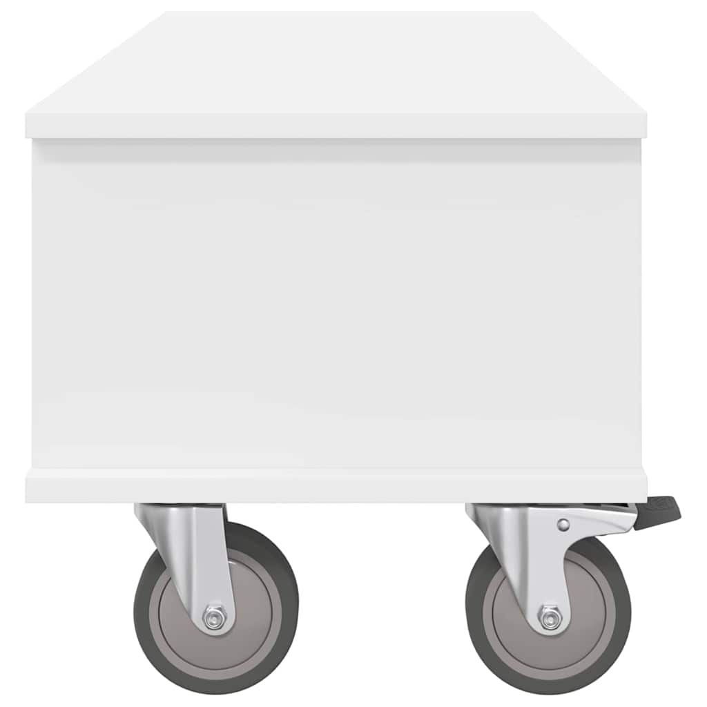 vidaXL TV-standaard Wit 100 x 35 x 35 cm Bewerkt hout