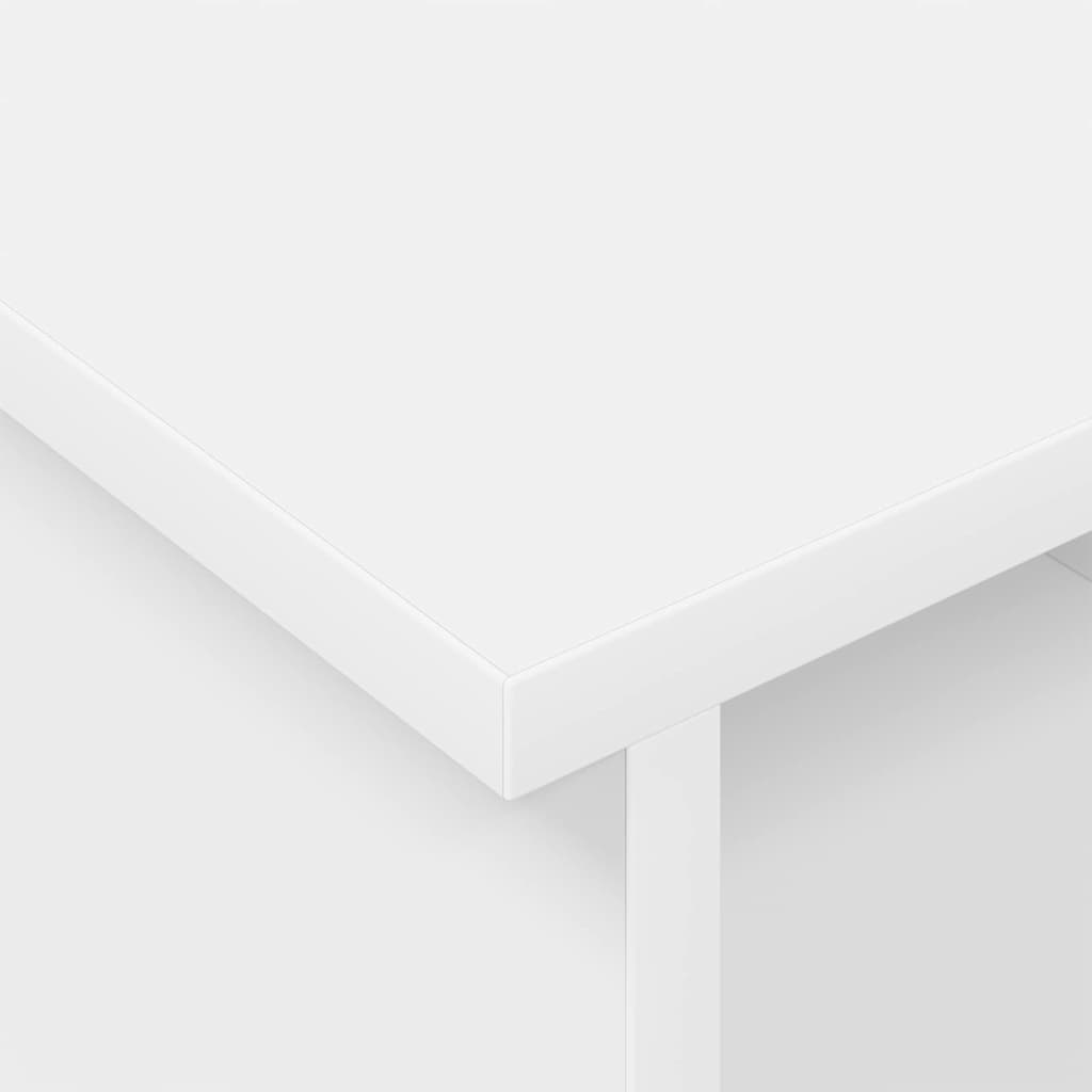 vidaXL TV-standaard Wit 100 x 35 x 35 cm Bewerkt hout
