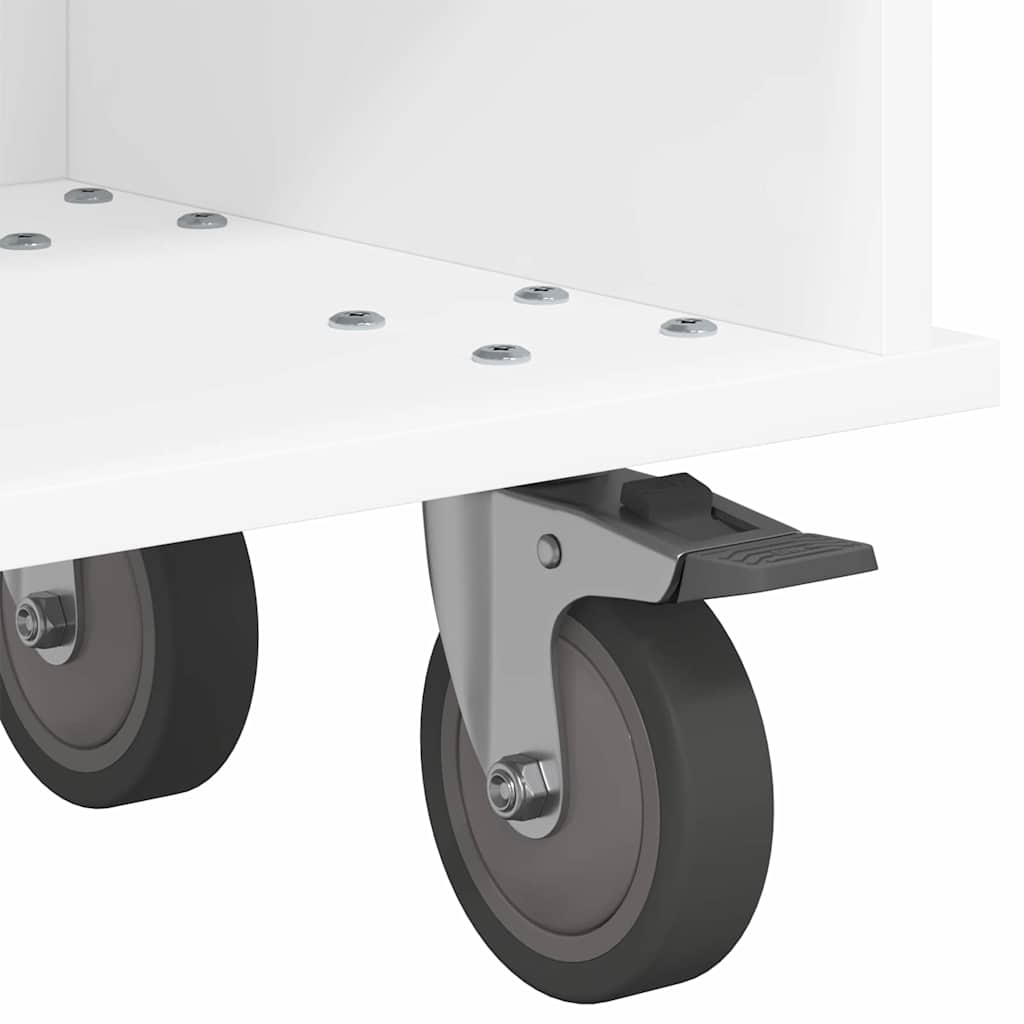vidaXL TV-standaard Wit 100 x 35 x 35 cm Bewerkt hout