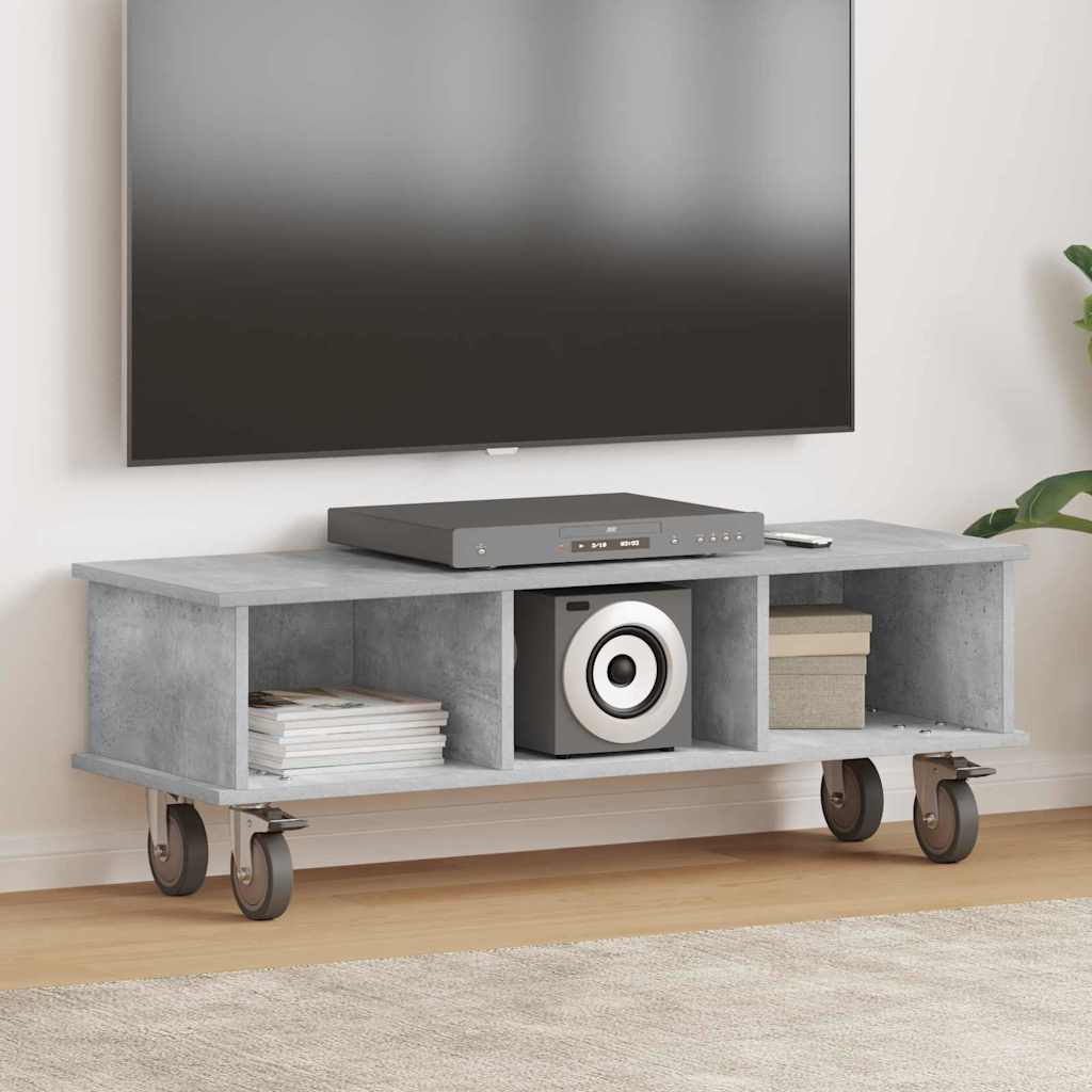 vidaXL TV-standaard Wit 100 x 35 x 35 cm Bewerkt hout