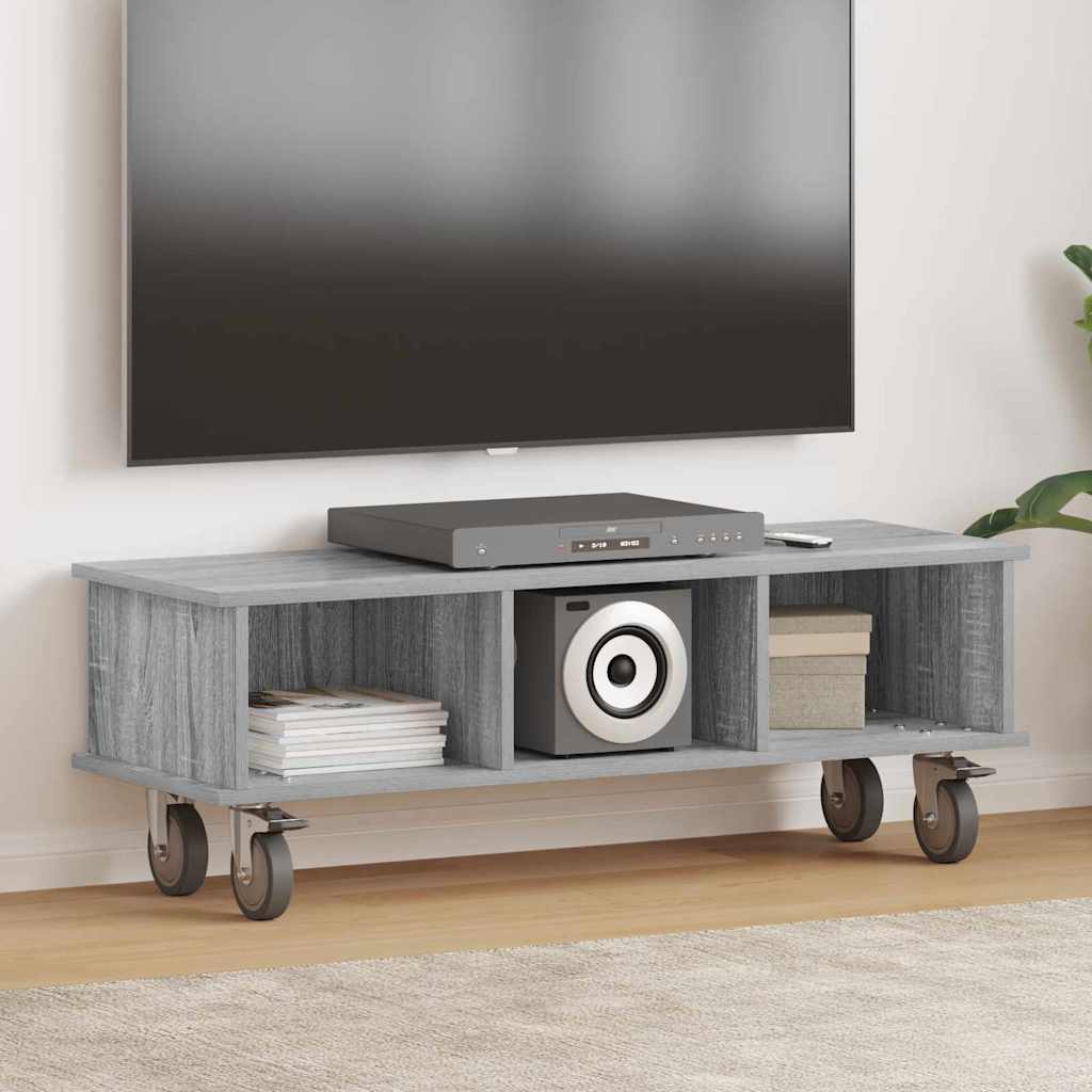 vidaXL TV-standaard Wit 100 x 35 x 35 cm Bewerkt hout
