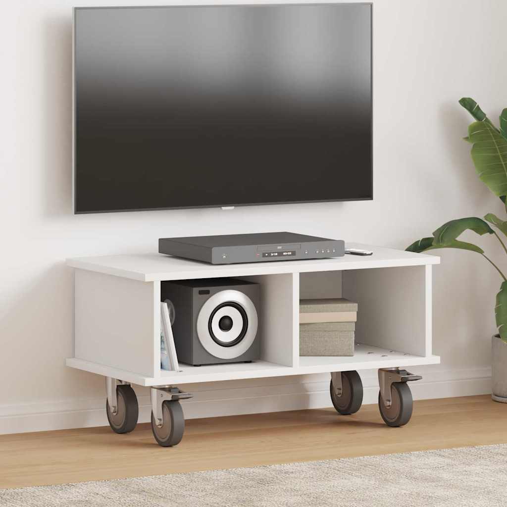 vidaXL TV-standaard Wit 100 x 35 x 35 cm Bewerkt hout