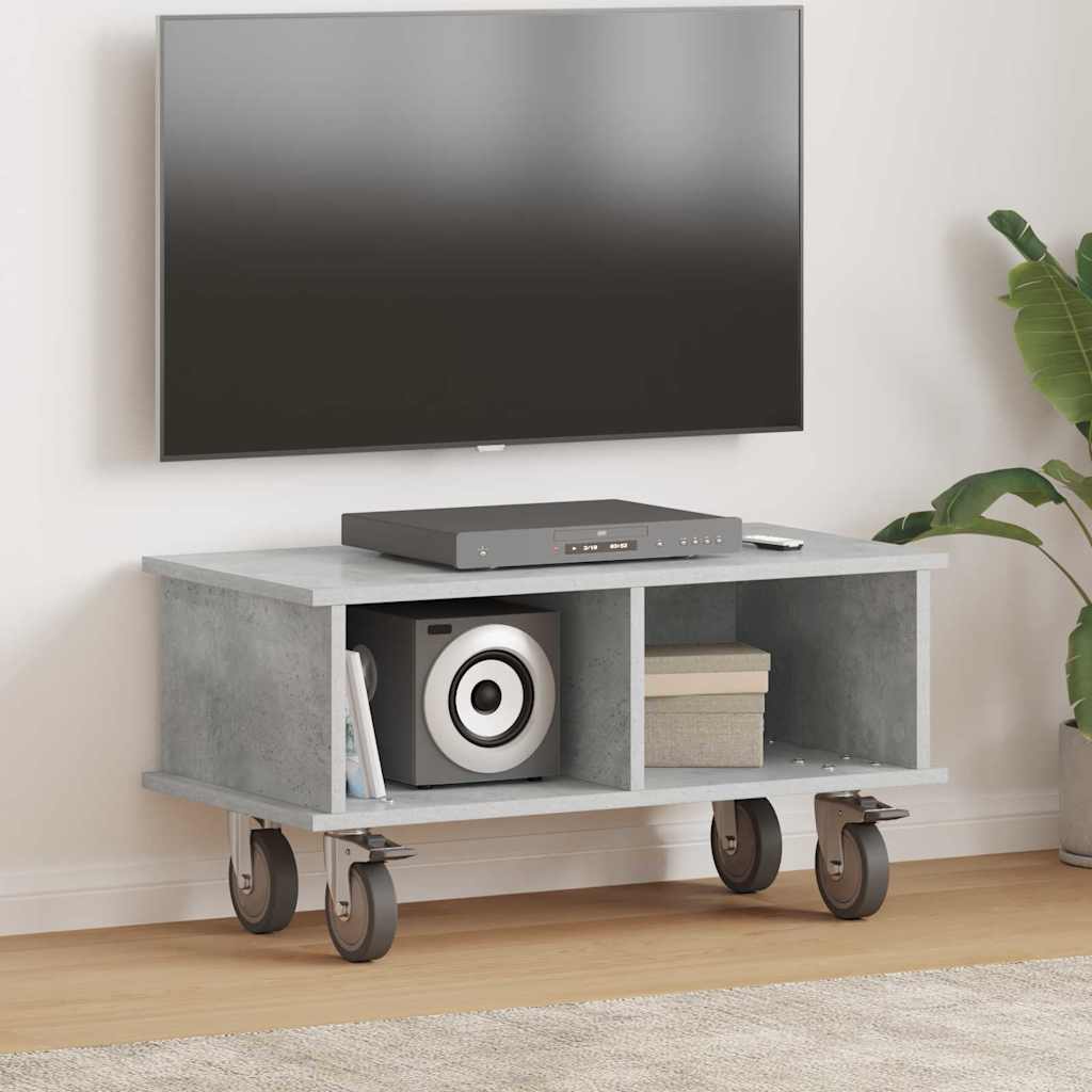 vidaXL TV-standaard Wit 100 x 35 x 35 cm Bewerkt hout
