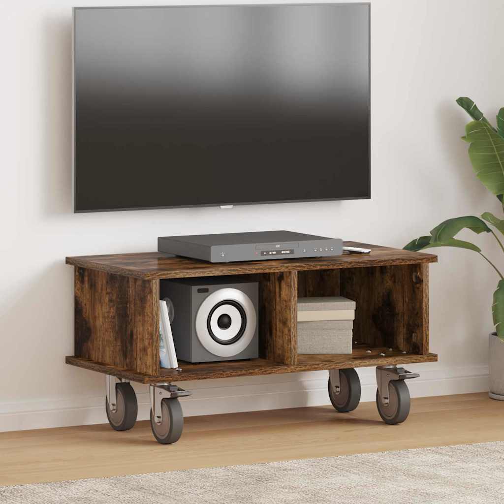 vidaXL TV-standaard Wit 100 x 35 x 35 cm Bewerkt hout