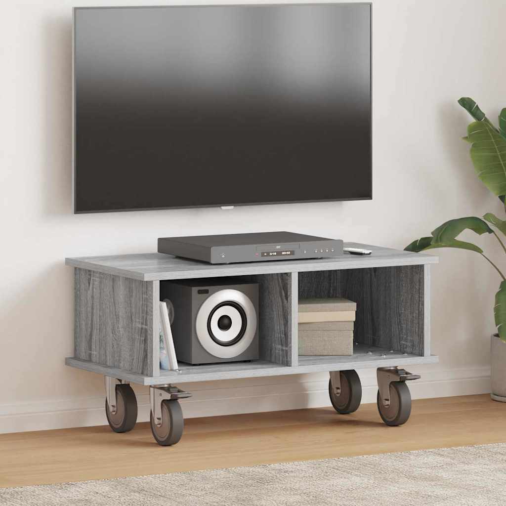 vidaXL TV-standaard Wit 100 x 35 x 35 cm Bewerkt hout