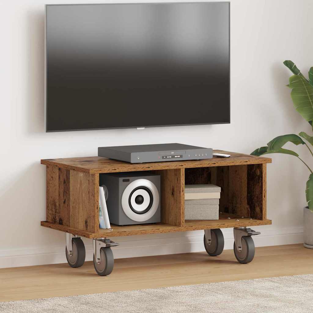 vidaXL TV-standaard Wit 100 x 35 x 35 cm Bewerkt hout