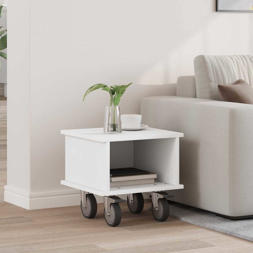 vidaXL TV-standaard Wit 100 x 35 x 35 cm Bewerkt hout