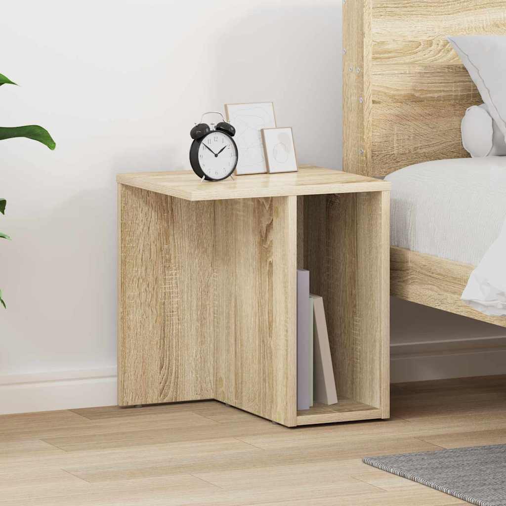 vidaXL Bijzettafel Wit 37 x 32 x 40 cm Bewerkt hout
