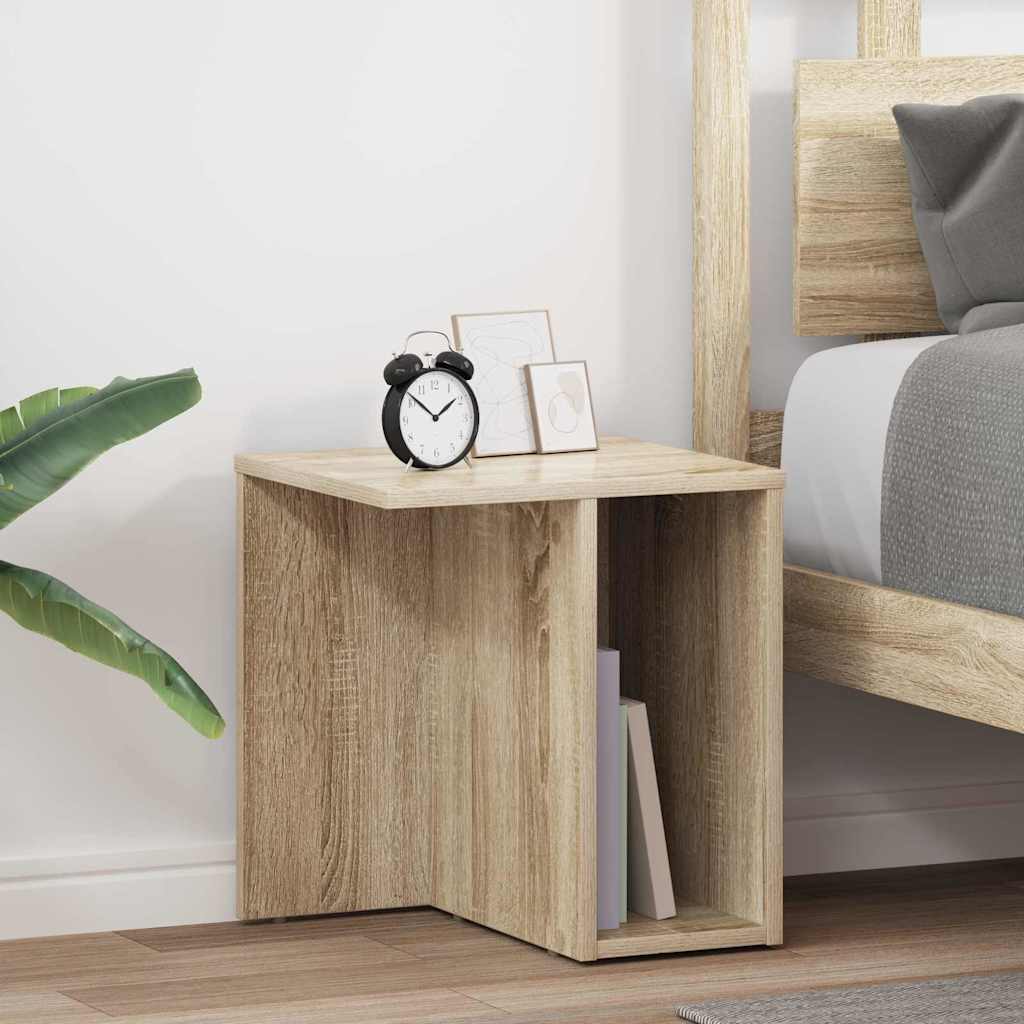 vidaXL Bijzettafel Wit 37 x 32 x 40 cm Bewerkt hout