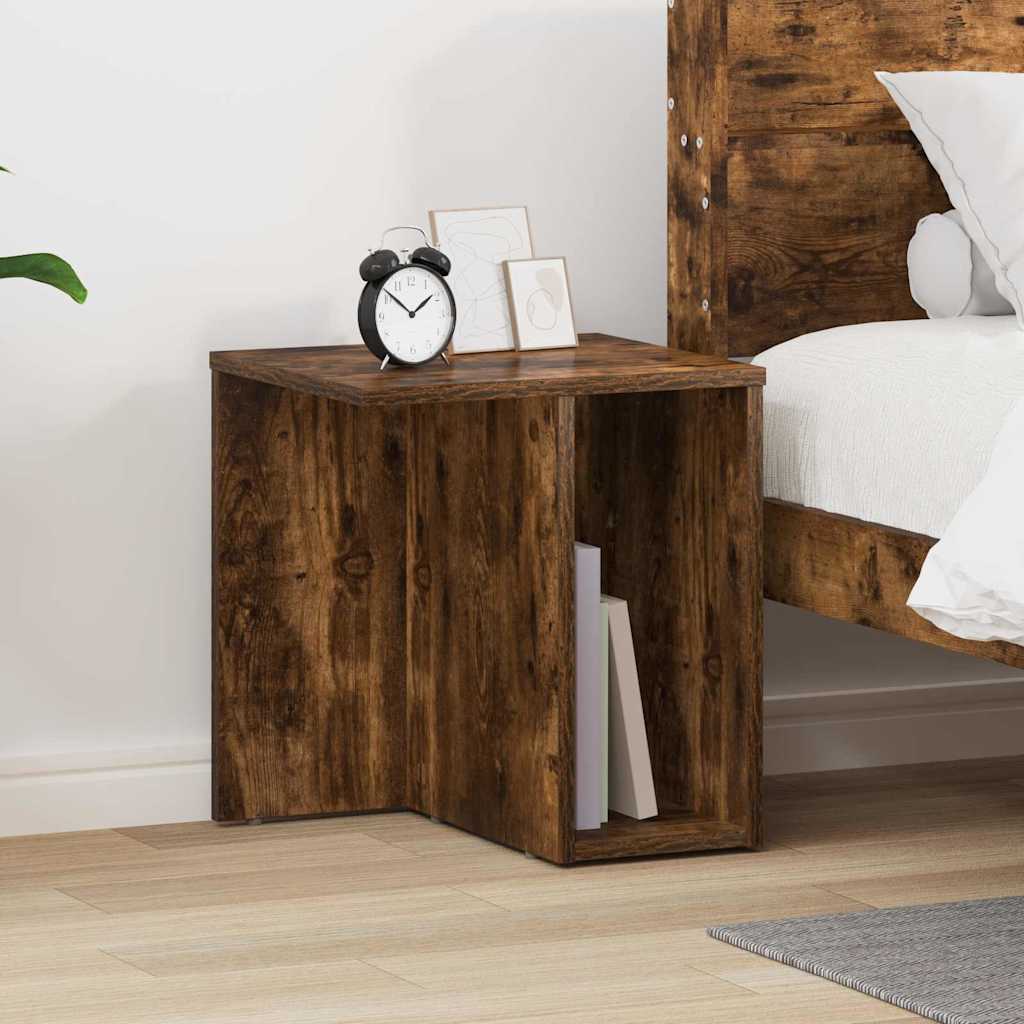 vidaXL Bijzettafel Wit 37 x 32 x 40 cm Bewerkt hout