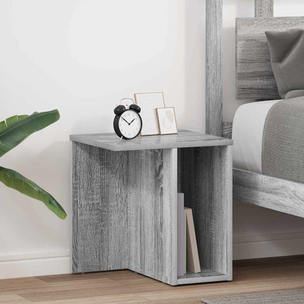 vidaXL Bijzettafel Wit 37 x 32 x 40 cm Bewerkt hout