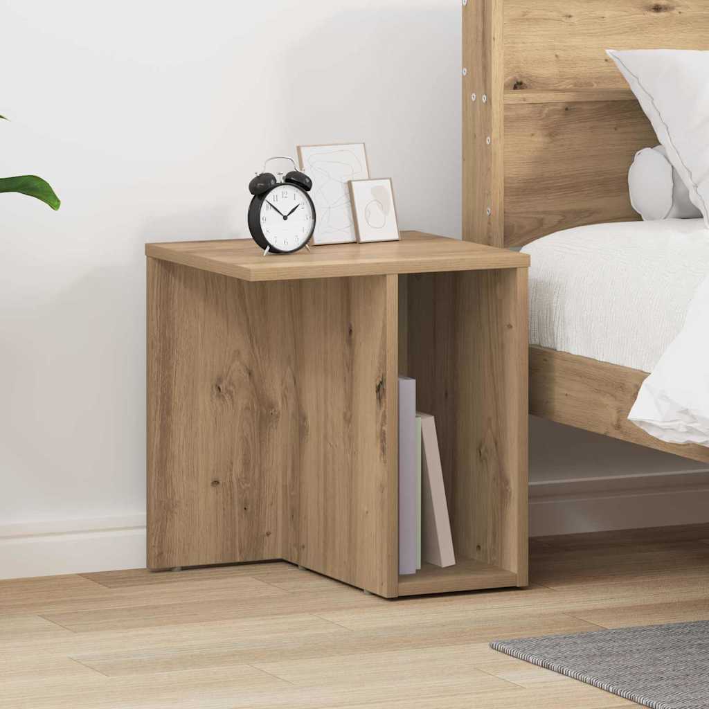 vidaXL Bijzettafel Wit 37 x 32 x 40 cm Bewerkt hout
