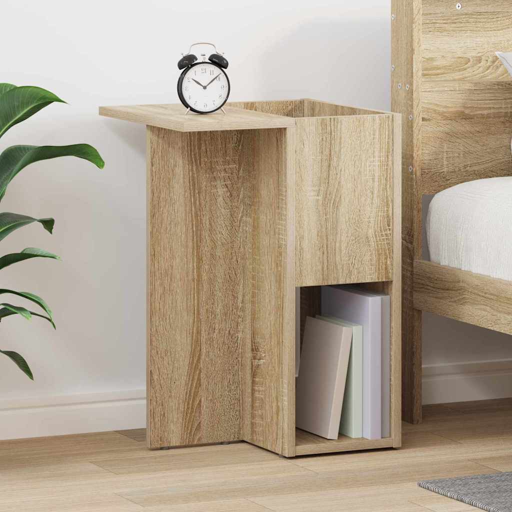 vidaXL Bijzettafel Wit 35 x 40 x 55 cm Bewerkt hout