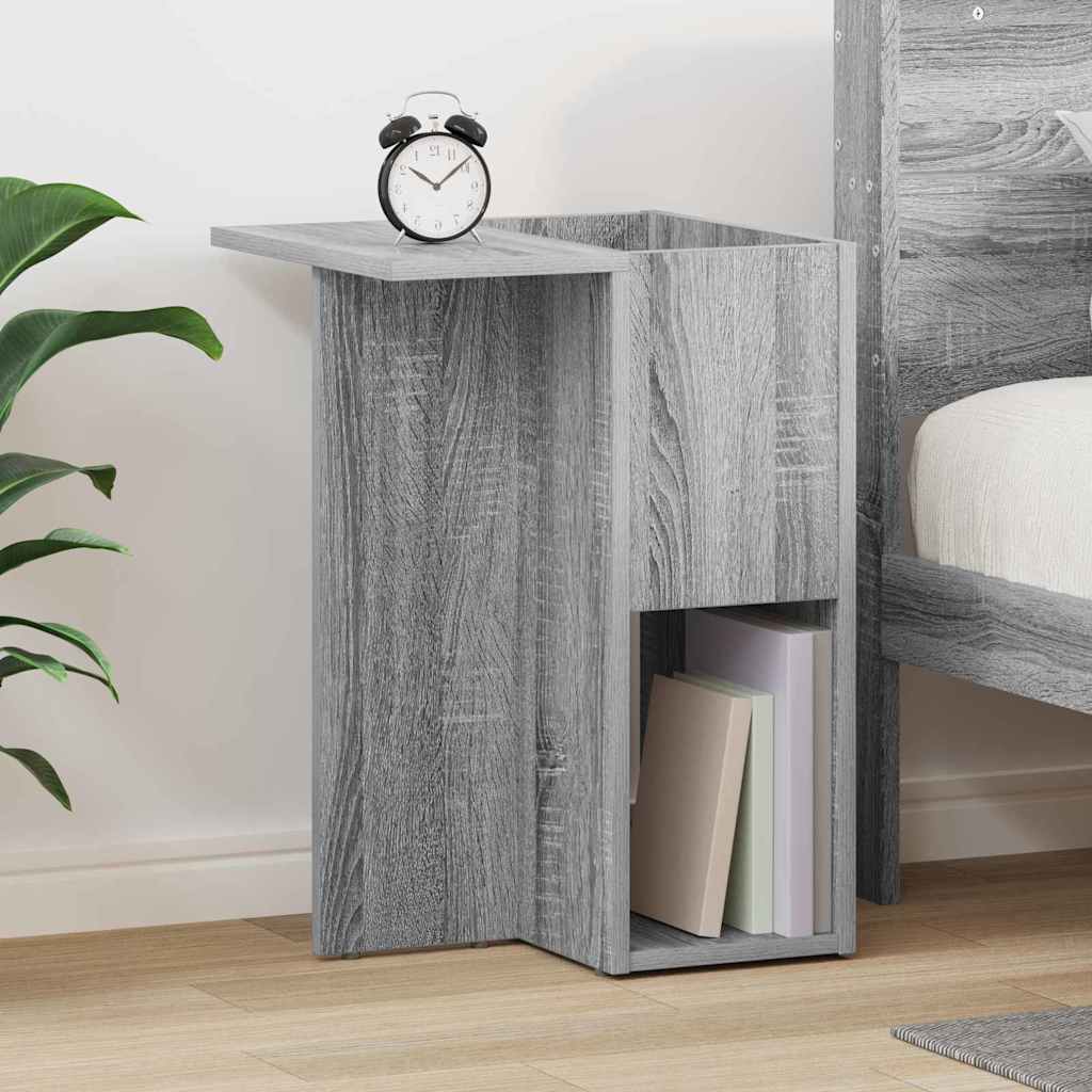 vidaXL Bijzettafel Wit 35 x 40 x 55 cm Bewerkt hout